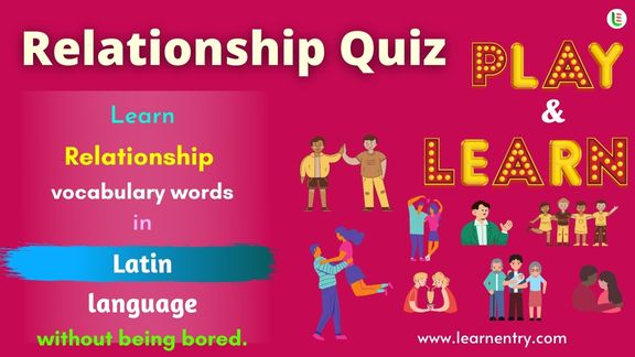 Family Relationship quiz in Latin