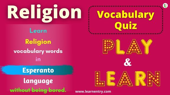 Religion quiz in Esperanto