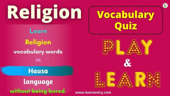 Religion quiz in Hausa