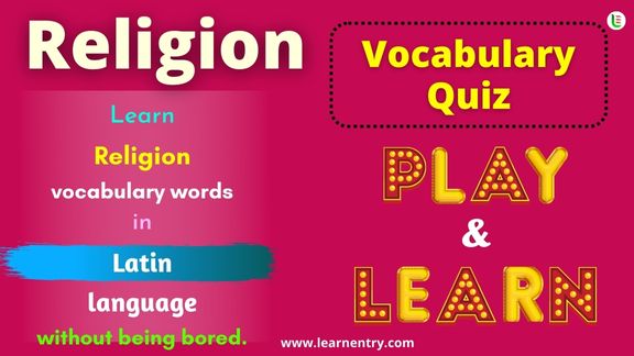 Religion quiz in Latin