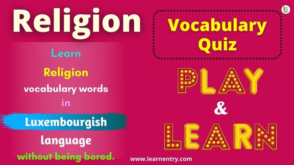 Religion quiz in Luxembourgish