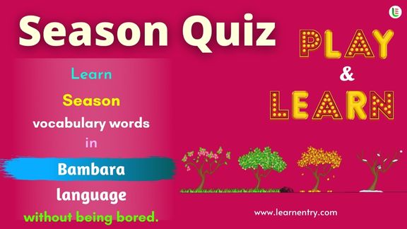Season quiz in Bambara
