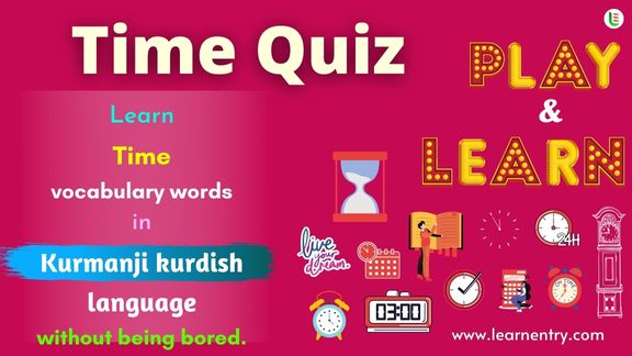 Time quiz in Kurmanji kurdish