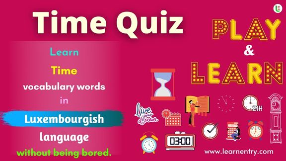 Time quiz in Luxembourgish