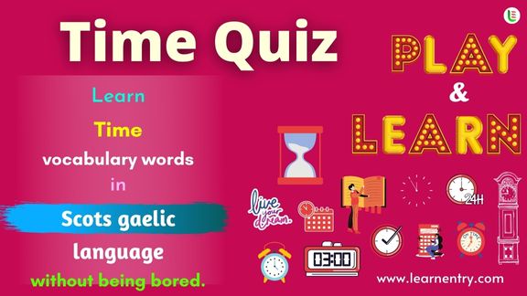 Time quiz in Scots gaelic