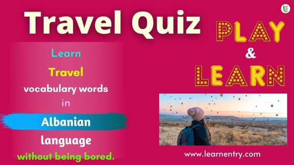 Travel quiz in Albanian