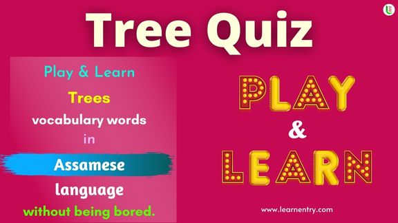 Tree quiz in Assamese