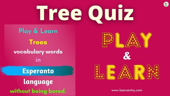 Tree quiz in Esperanto