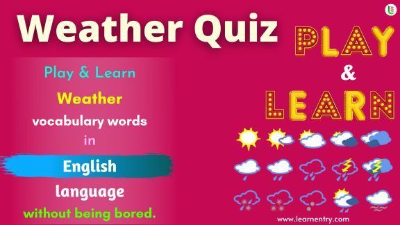 Weather quiz in English