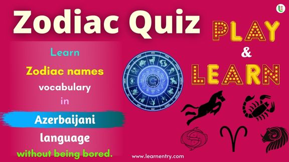 Zodiac quiz in Azerbaijani