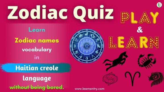 Zodiac quiz in Haitian creole