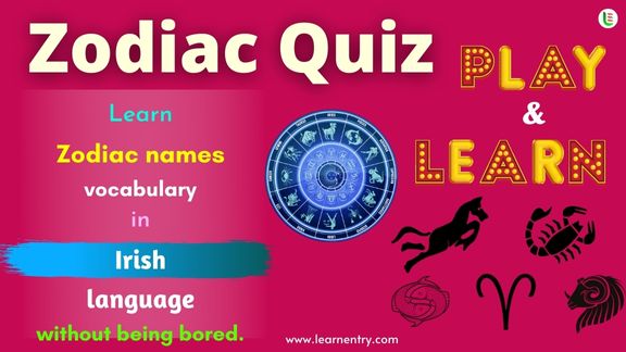 Zodiac quiz in Irish