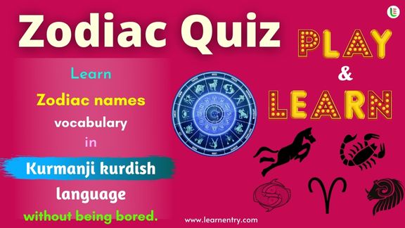 Zodiac quiz in Kurmanji kurdish