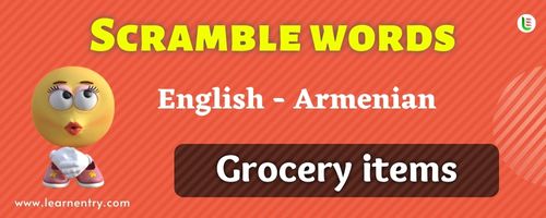 Guess the Grocery items in Armenian
