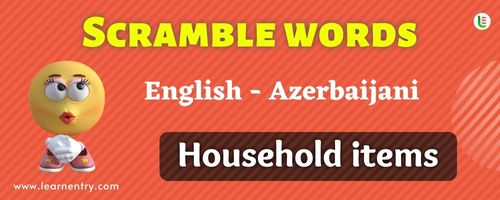 Guess the Household items in Azerbaijani