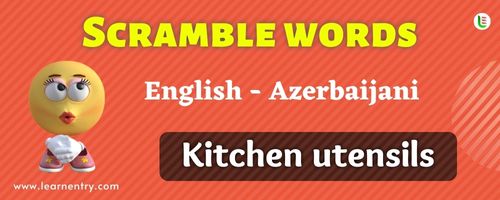 Guess the Kitchen utensils in Azerbaijani