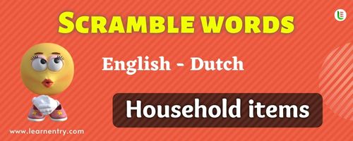 Guess the Household items in Dutch