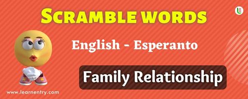 Guess the Family Relationship in Esperanto