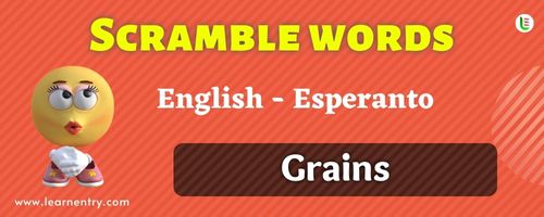 Guess the Grains in Esperanto