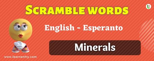 Guess the Minerals in Esperanto