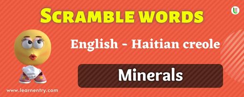 Guess the Minerals in Haitian creole