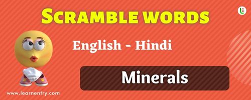 Guess the Minerals in Hindi