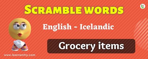 Guess the Grocery items in Icelandic