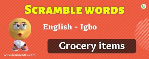 Guess the Grocery items in Igbo