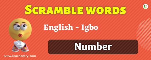 Igbo Number Word Scramble Quiz | Learn Entry