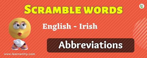 Guess the Abbreviations in Irish