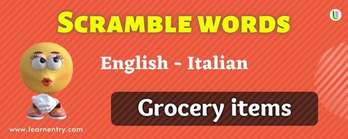 Guess the Grocery items in Italian
