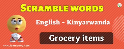 Guess the Grocery items in Kinyarwanda