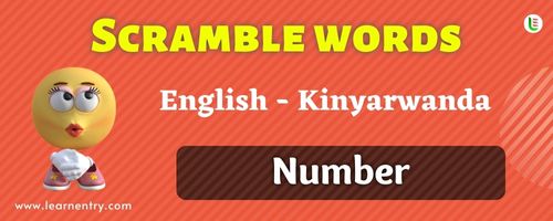 Kinyarwanda Number Word Scramble Quiz | Learn Entry