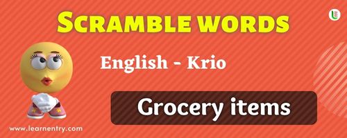 Guess the Grocery items in Krio