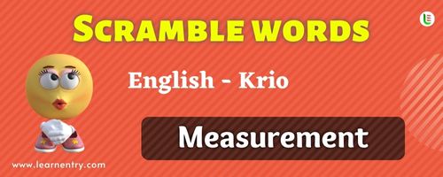 Guess the Measurement in Krio