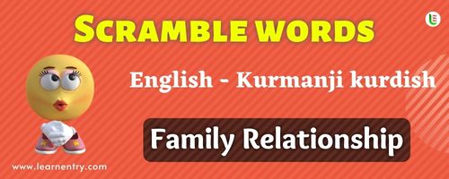 Guess the Family Relationship in Kurmanji kurdish