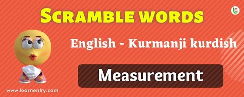 Guess the Measurement in Kurmanji kurdish