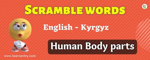 Guess the Human Body parts in Kyrgyz