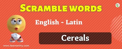 Guess the Cereals in Latin