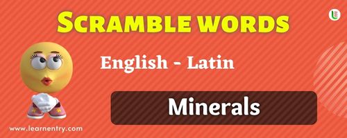 Guess the Minerals in Latin