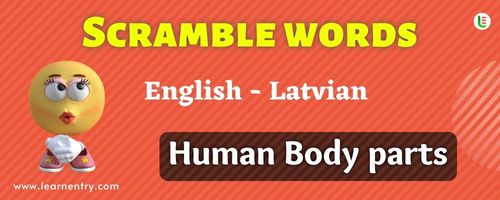 Guess the Human Body parts in Latvian