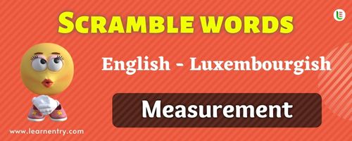 Guess the Measurement in Luxembourgish