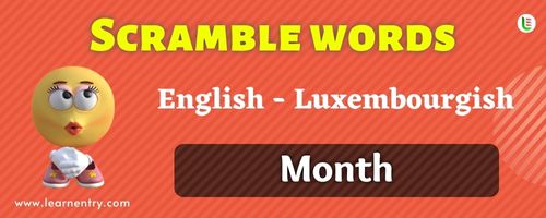 Guess the Month in Luxembourgish