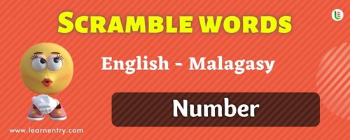 Malagasy Number Word Scramble Quiz | Learn Entry