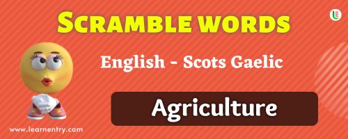 Guess the Agriculture in Scots gaelic