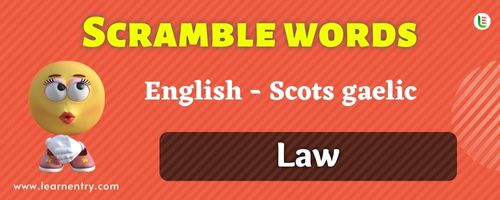 Guess the Law in Scots gaelic
