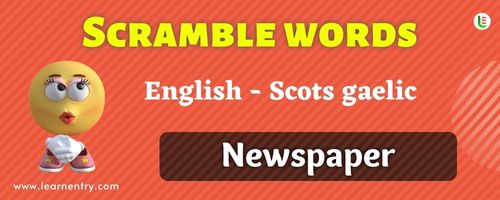 Guess the Newspaper in Scots gaelic