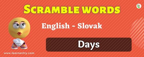 Guess the Days in Slovak