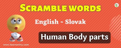 Guess the Human Body parts in Slovak