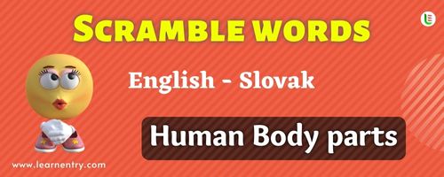 Guess the Human Body parts in Slovak